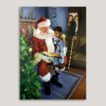 Original Painting - Santa Reading